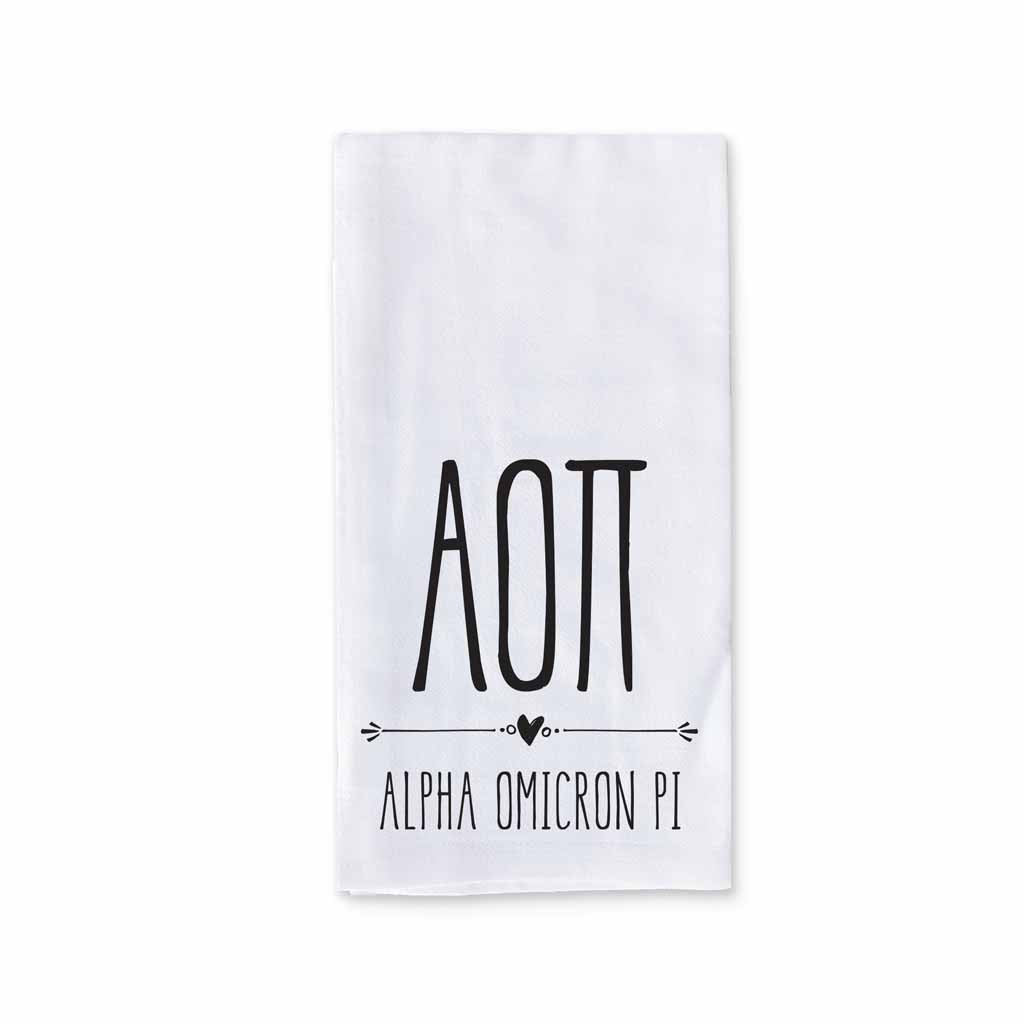 Sorority-kitchen-towel-with-boho-Greek-letter-design