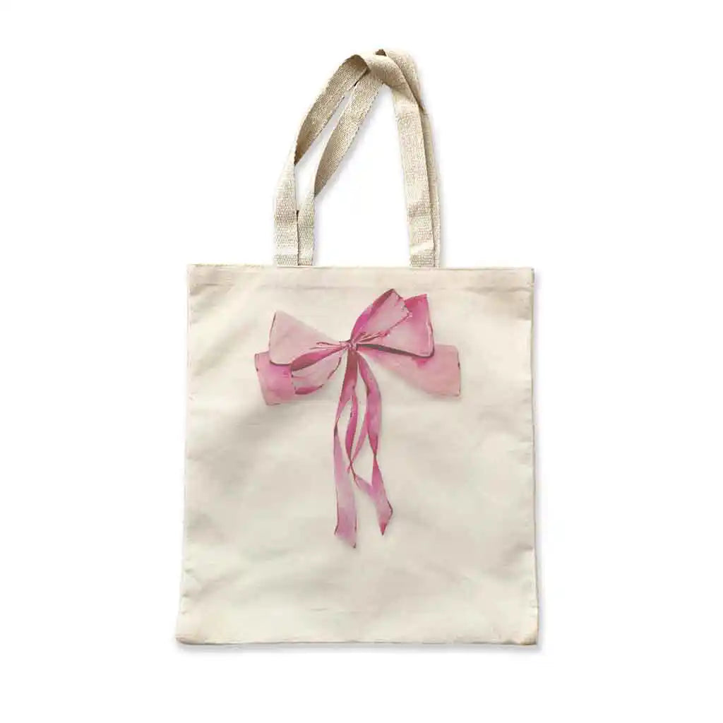 This durable medium size cotton canvas tote bag is 16"x15" and the perfect multi-purpose bag!