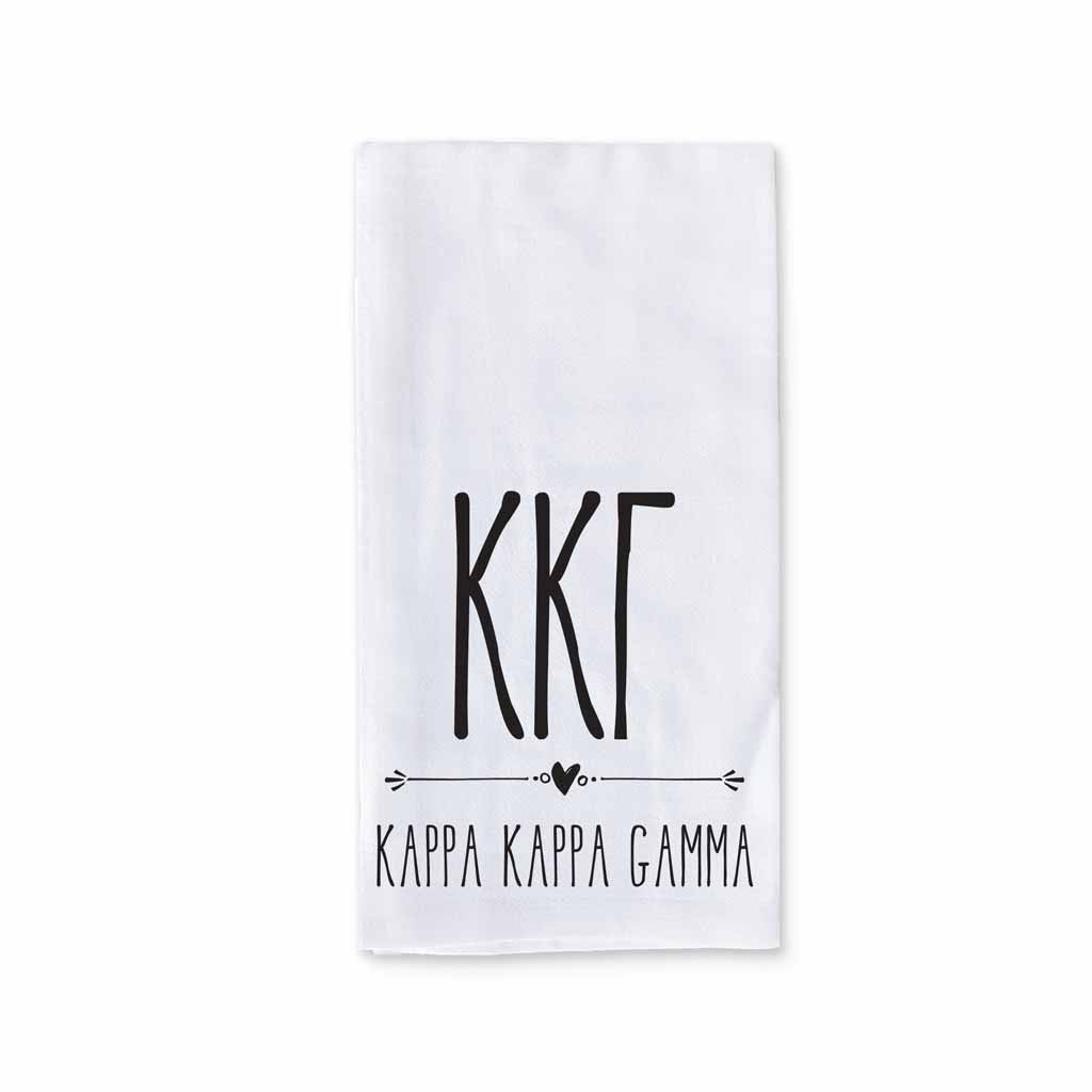 Sorority-kitchen-towel-with-boho-Greek-letter-design