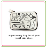 An informational image showing what products may fit inside.