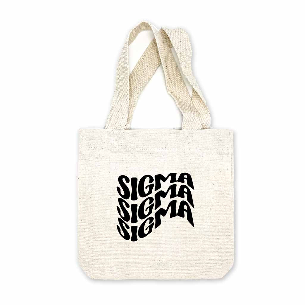 Sigma Sigma Sigma Mod Sorority Name Mini Tote Gift Bag