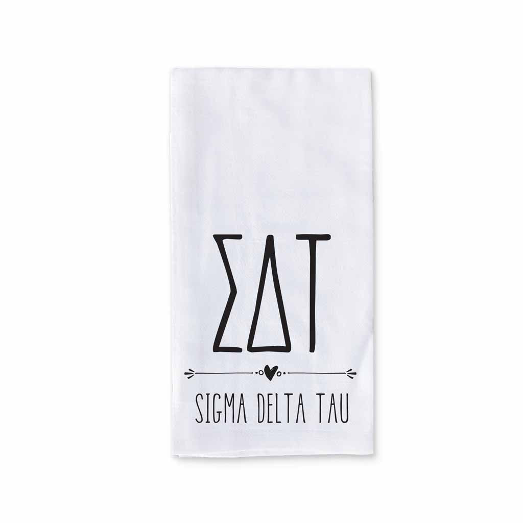 Sorority-kitchen-towel-with-boho-Greek-letter-design