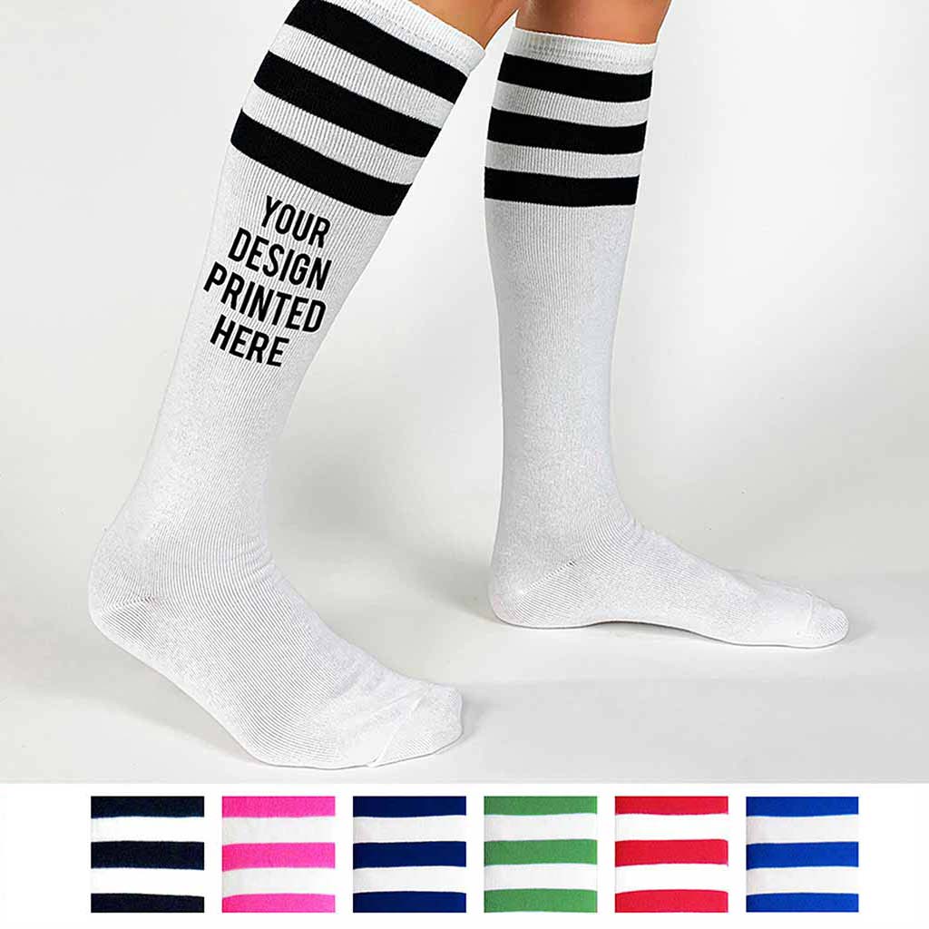 Design Your Own Custom Printed Knee High Socks | Sockprints