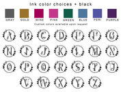 Large monogrammed bridesmaid tote bag personalized with a floral theme design.