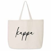 Kappa Kappa Gamma sorority nickname digitally printed on canvas tote bag is a great gift for your sorority sister.