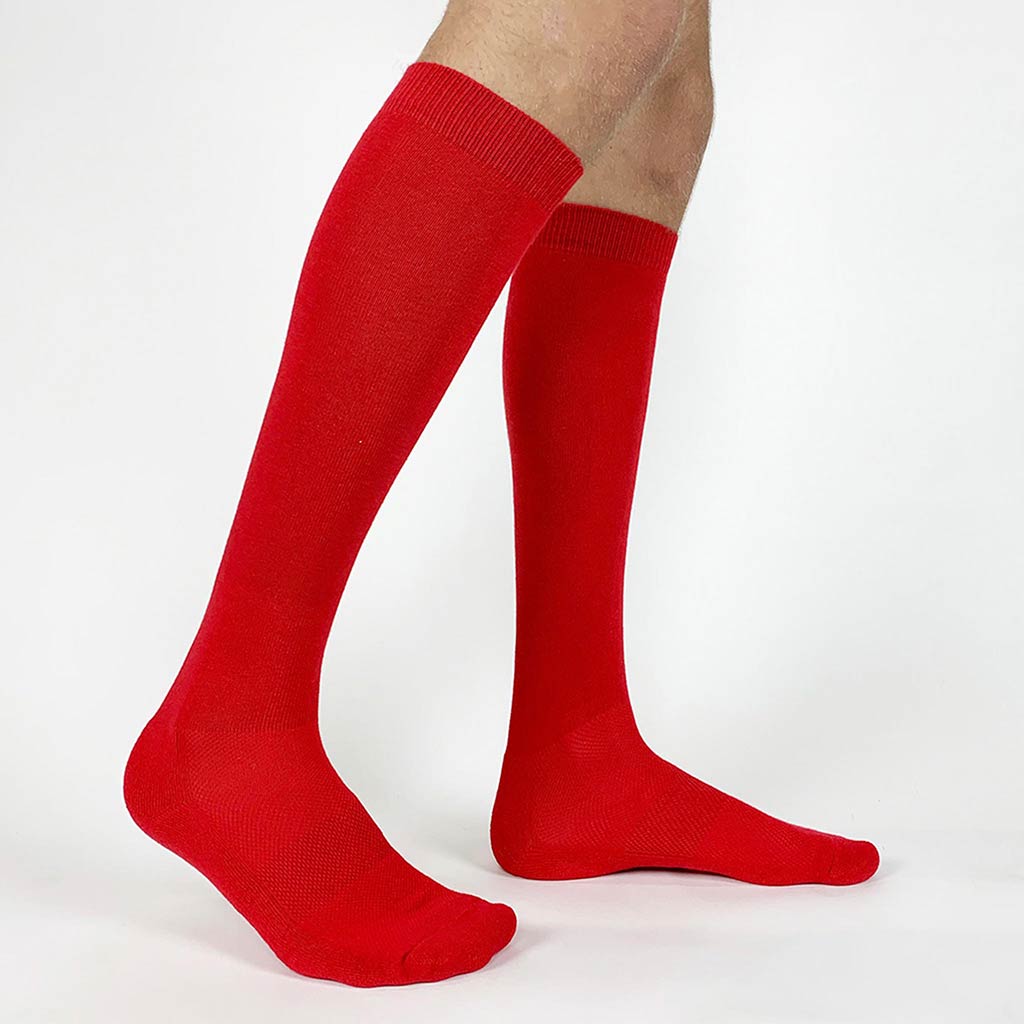 Custom printed sports knee high socks design your own.
