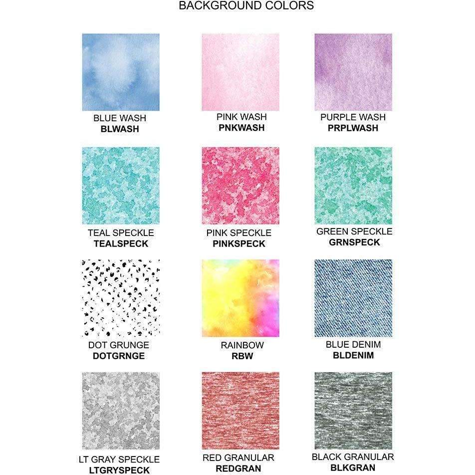 Design patterns for the background design options for your custom printed photo face on short crew socks.