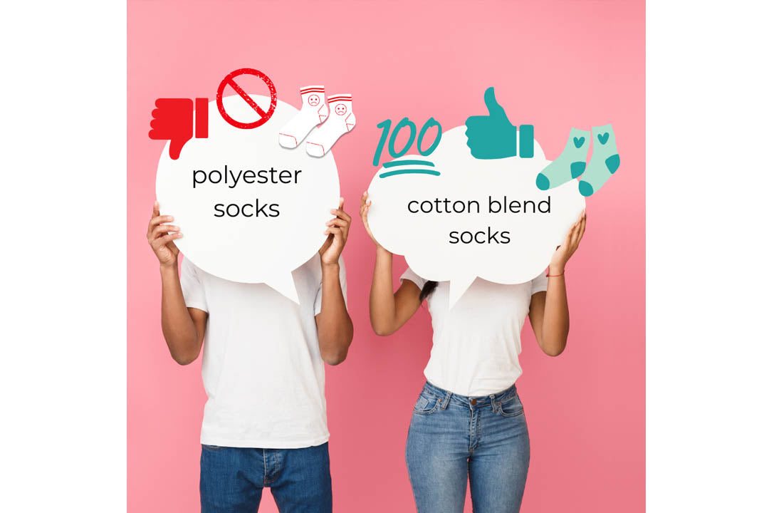 Cotton vs. Polyester Socks for Custom Printing: Why Sockprints Chooses Cotton (Every Time!)