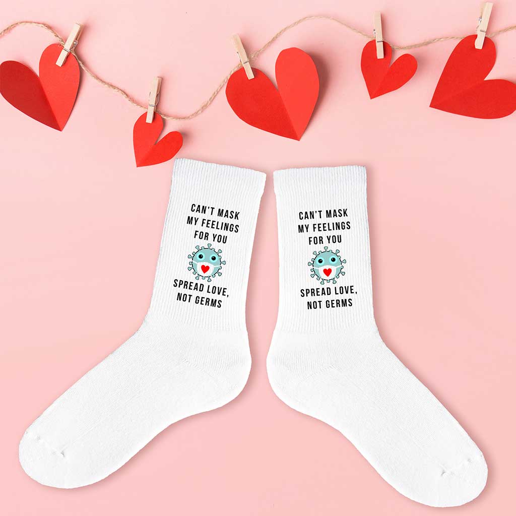 Spread Love, Not Germs with Valentine's Day Personalized Socks