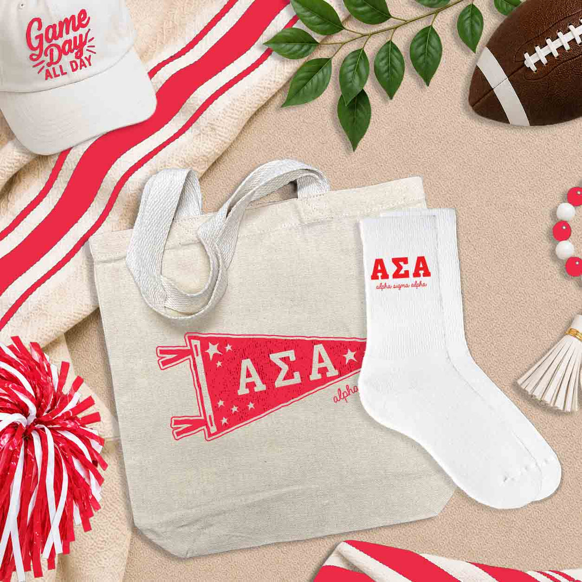 Alpha Sigma Alpha sorority accessories and gifts - socks, bags, pillowcases and more