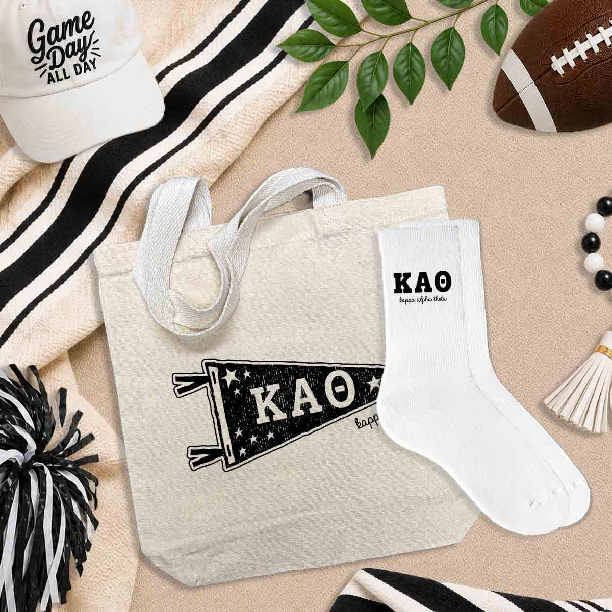 Kappa Alpha Theta sorority gifts and accessories - bags, socks, pillowcases and more