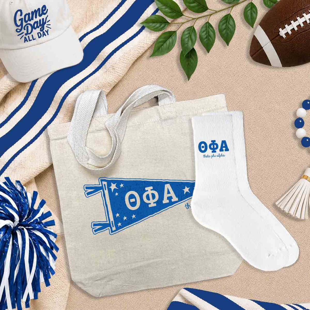 Theta Phi Alpha gifts and accessories - totes, socks, bags, pillowcases and more