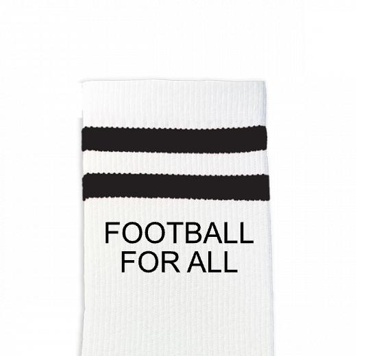 Custom Design Striped Crew Socks - Medium