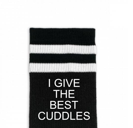 Custom Design Striped Crew Socks - Medium