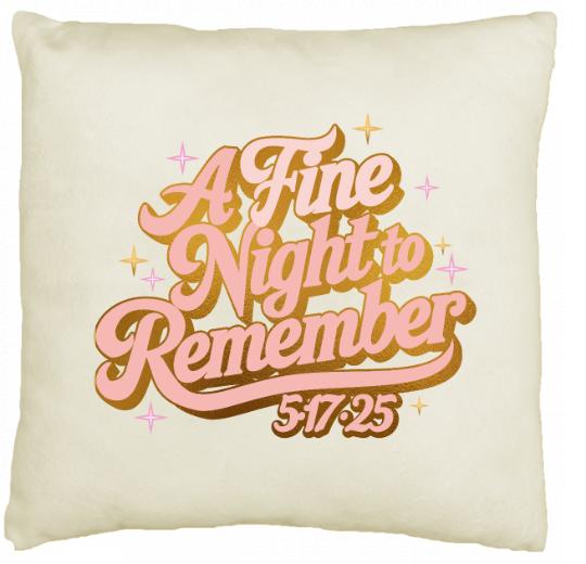 Custom Printed Pillow Cover in White or Natural