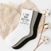 2nd annivsary cotton gifts - crew socks by sockprints