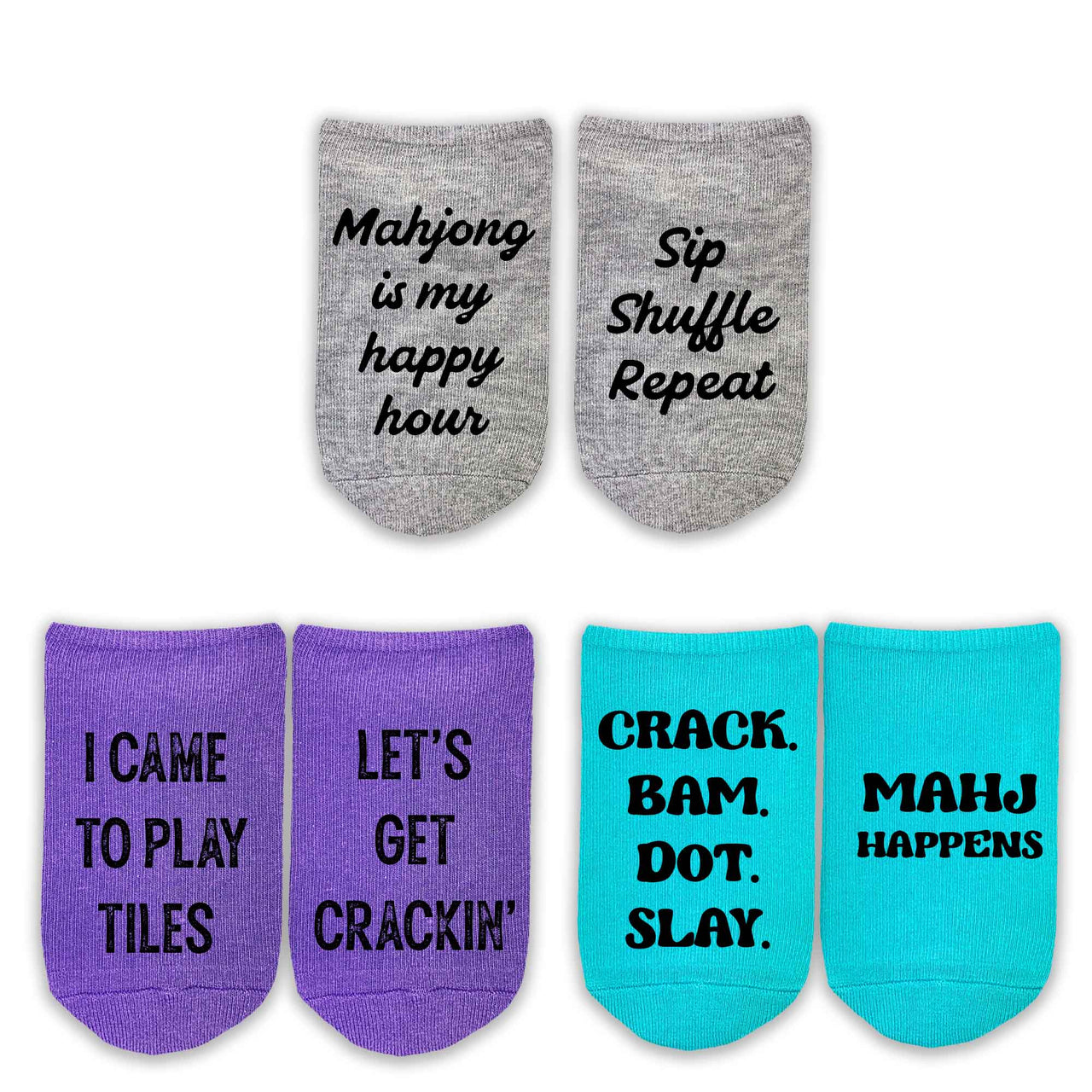 Mahjong No Show Socks – Funny Sayings for Mahjong Players
