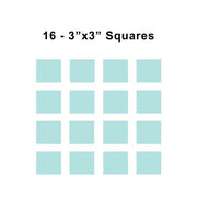 3X3 inch sorority fabric squares