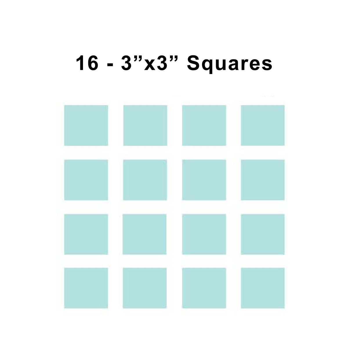 3X3 inch sorority fabric squares