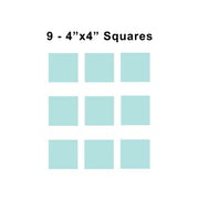4x4 inch sorority fabric squares