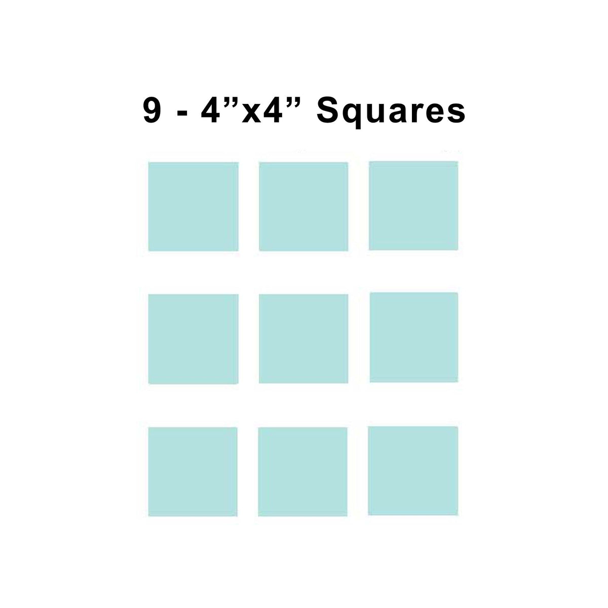 4x4 inch sorority fabric squares