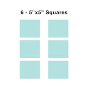 5x5 inch sorority fabric squares