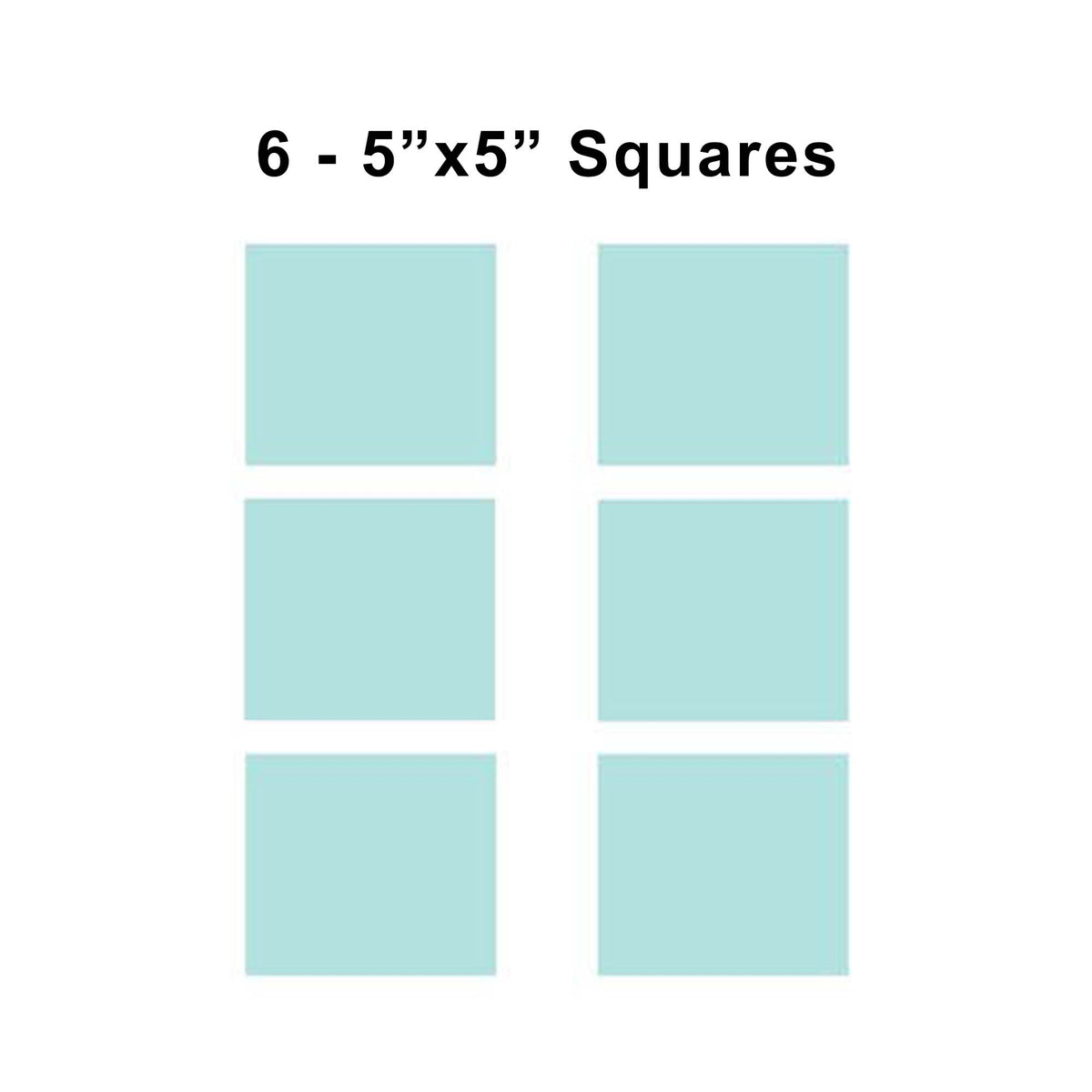 5x5 inch sorority fabric squares