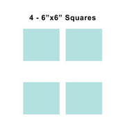 6x6 inch sorority fabric squares