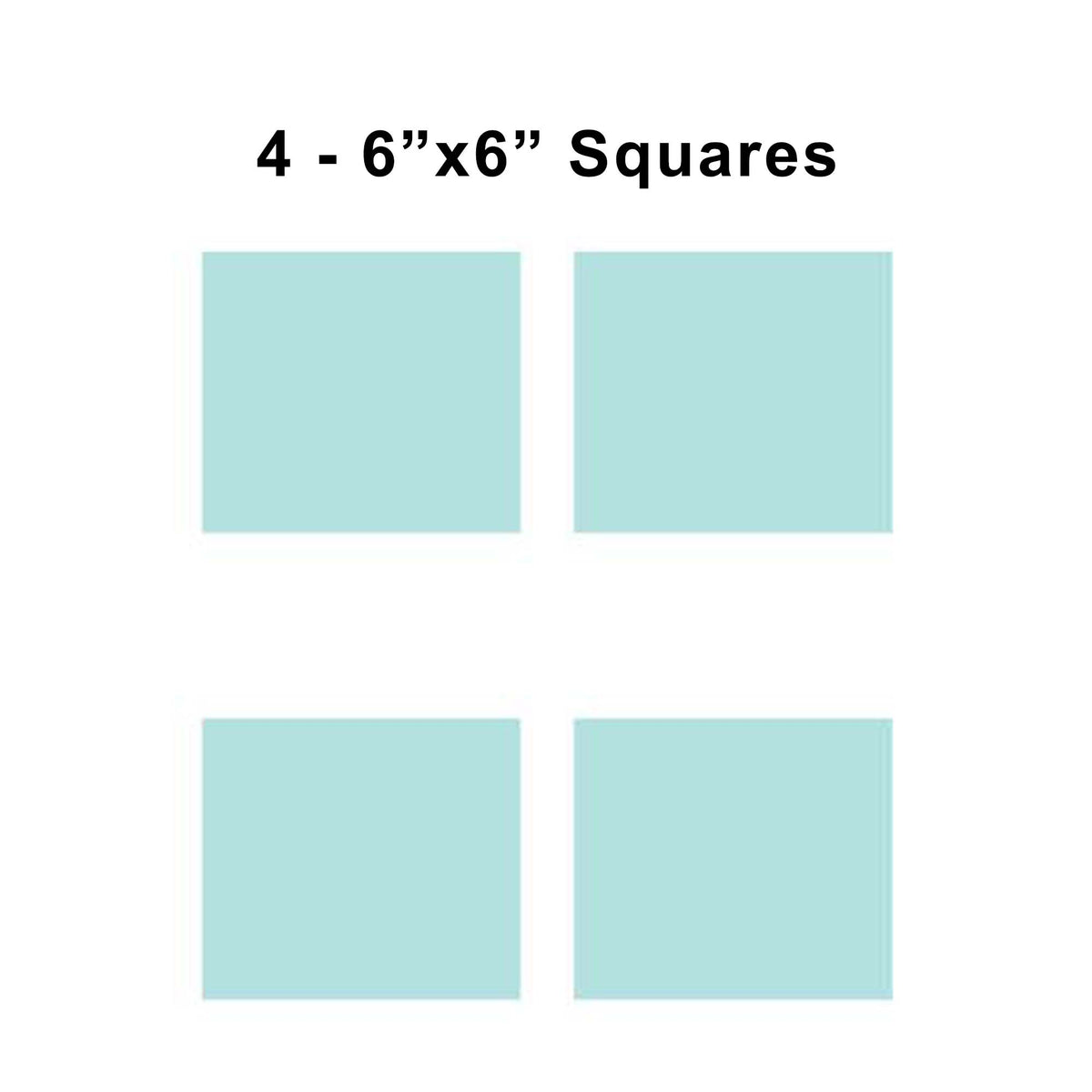6x6 inch sorority fabric squares