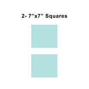 7x7 inch sorority fabric squares