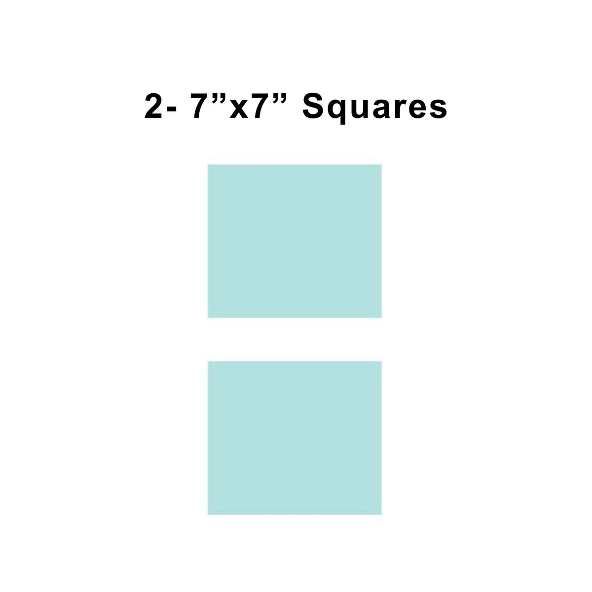 7x7 inch sorority fabric squares