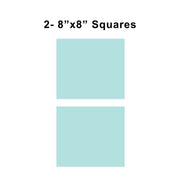 8x8 inch sorority fabric squares