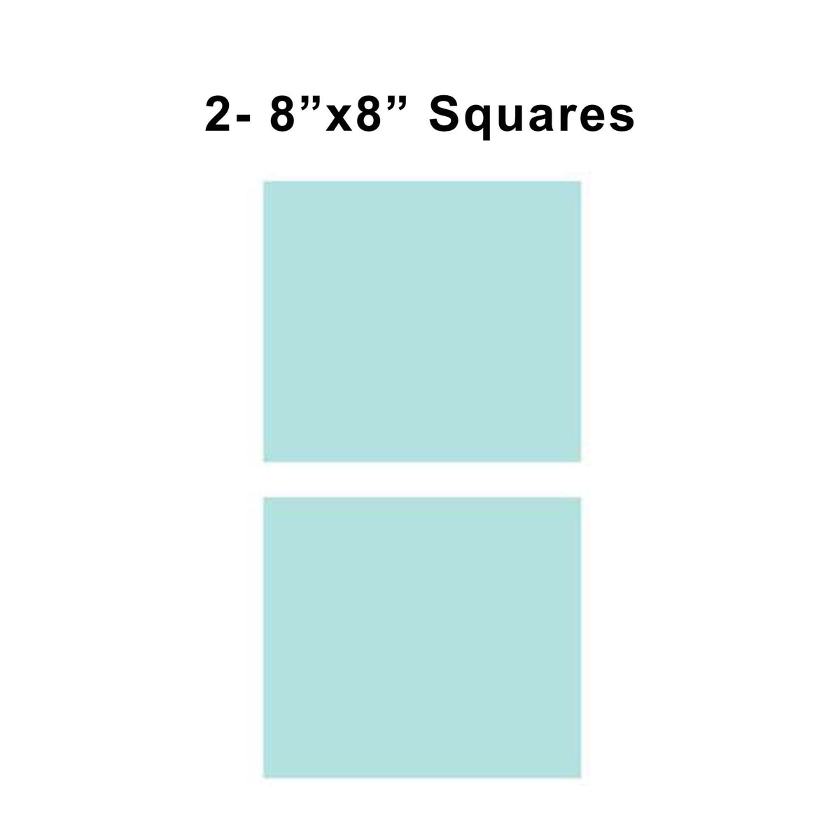 8x8 inch sorority fabric squares