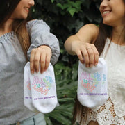 Fun socks to wear and share on Galentines Day. 