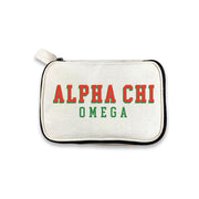 Alpha Chi Omega sorority travel toiletry bag - sorority cosmetic bag