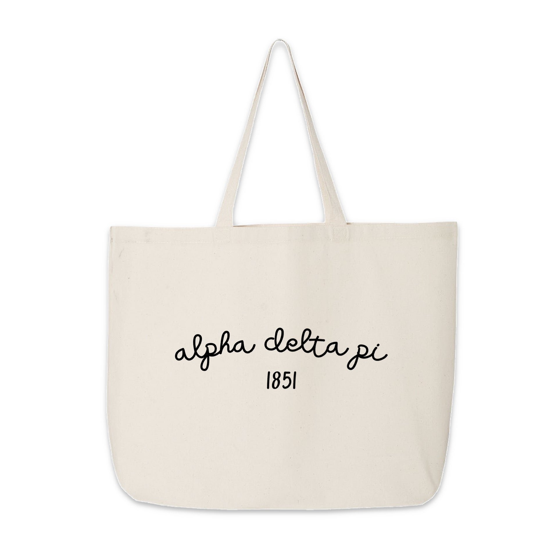 Alpha Delta Pi Large Canvas Tote