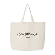 Alpha Epsilon Phi Large Canvas Tote