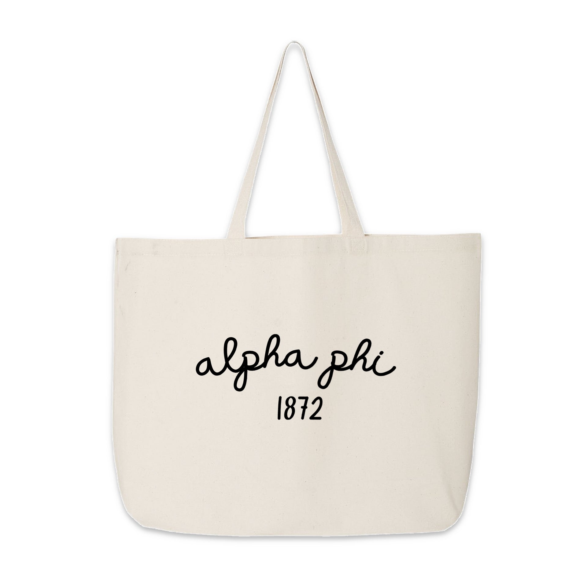 Alpha Phi Large Canvas Tote