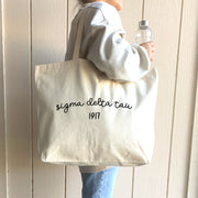 Sigma Delta Tau Canvas Tote with Founder's Date