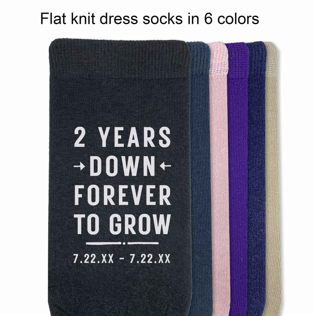 Custom Anniversary Socks with Wedding Date