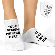 Custom socks in size small for youth under age 10. Add designs, text, logos, photos for create your own unique pair.