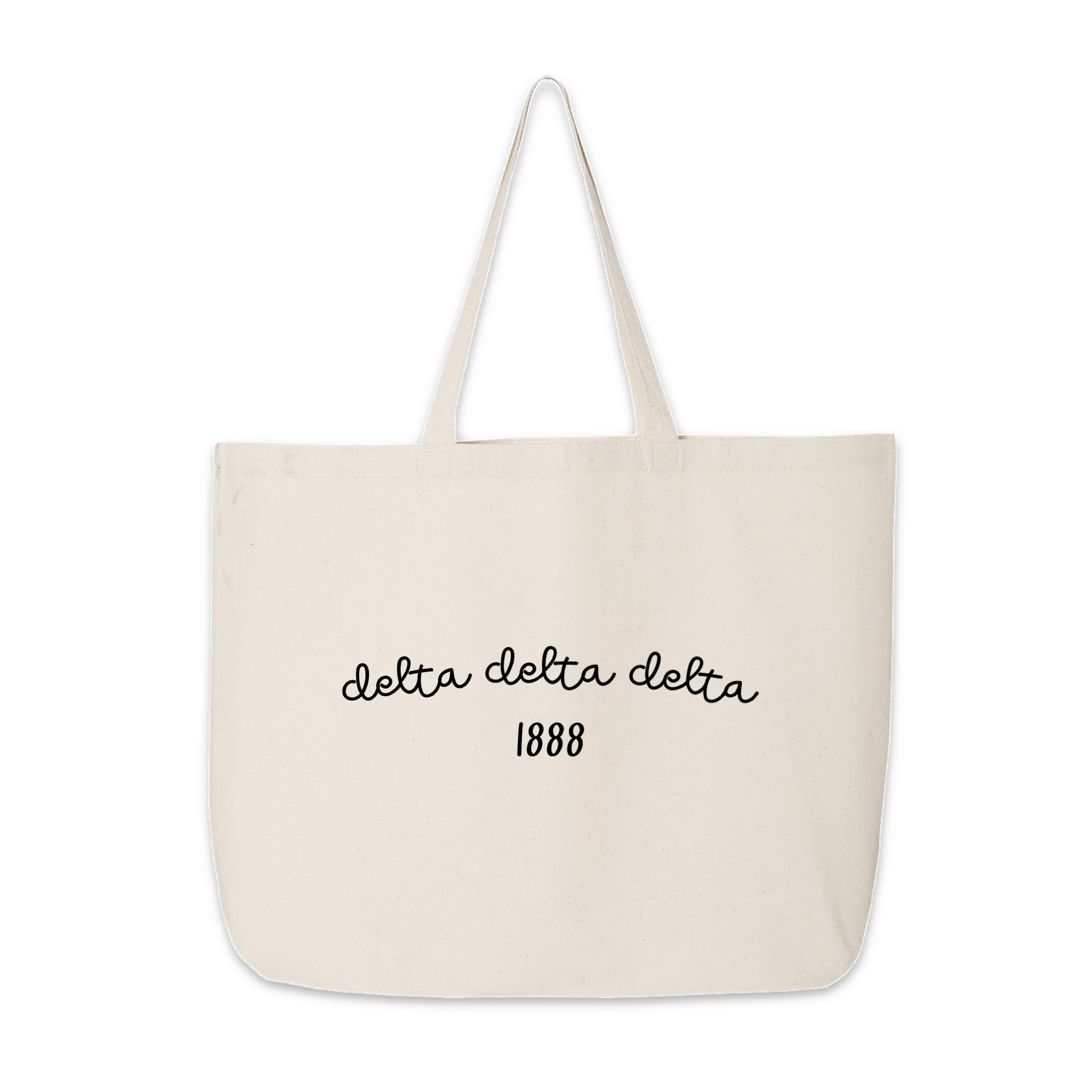 Delta Delta Delta Large Canvas Tote