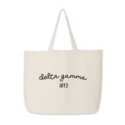 Delta Gamma Large Canvas Tote