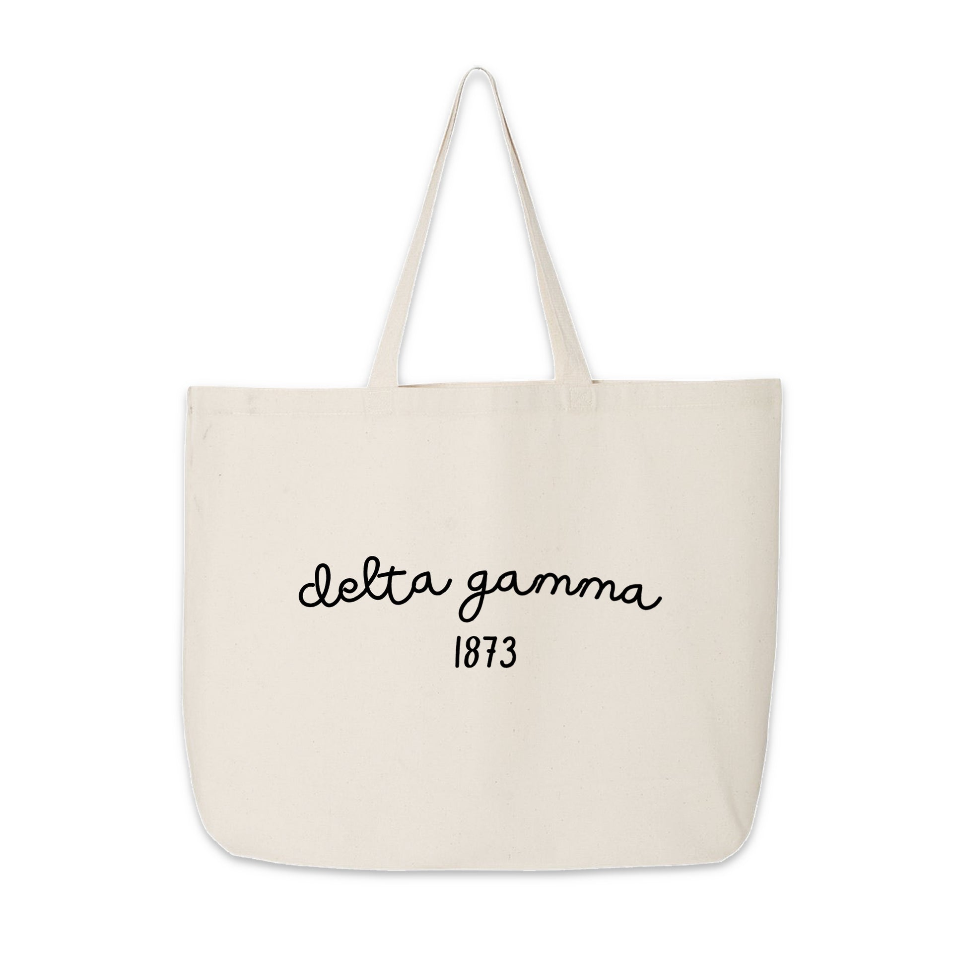 Delta Gamma Large Canvas Tote
