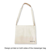 The ultimate Delta Zeta messenger bag tote with a convenient crossbody strap!