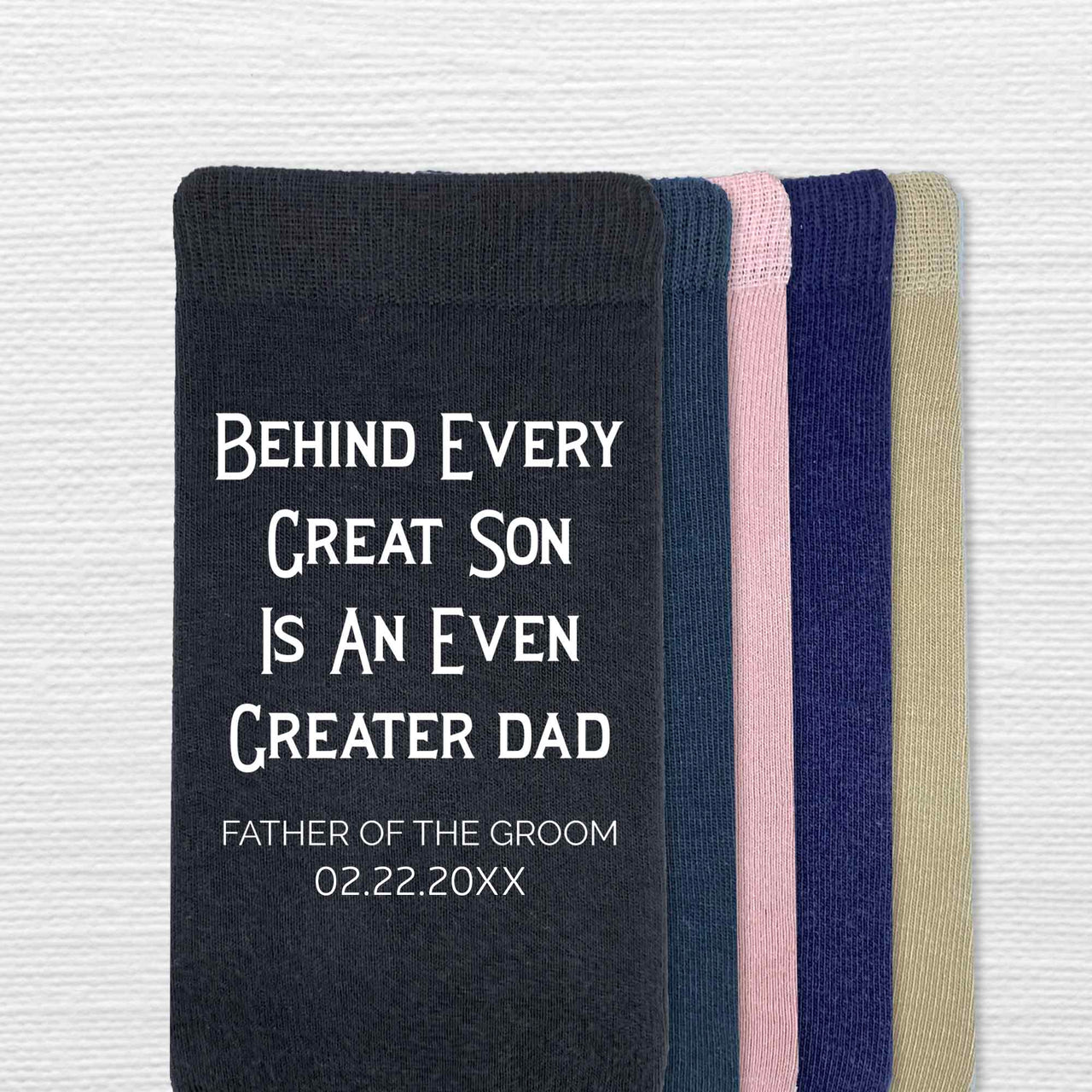 Father of the Groom Socks - Personalized for the Wedding