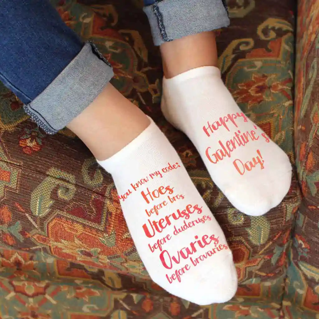 cute and funny socks for Galentines Day. Share the love with your favorite gal friends.