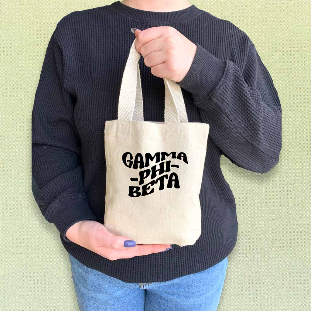 Gamma Phi Beta Mod Sorority Name Mini Tote Gift Bag