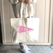 Gamma Phi Beta Large Pennant Tote lifestyle image