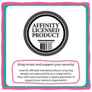 Sockprints is an offical licensed vendor for all 26 National Panhellenic Conference sororities